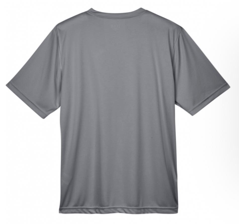 Camisa Manga Corta 100% Poliéster Personalizada — Gris espalda