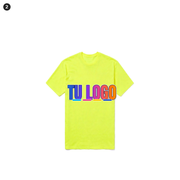 YC-OPCION-2-FRENTE-Amarillo de Seguridad — logo de ejemplo grande en todo el pecho (solo frente)
