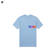 YC-OPCION-1-FRENTE-Azul Cielo — logo de ejemplo chico en el pecho izquierdo