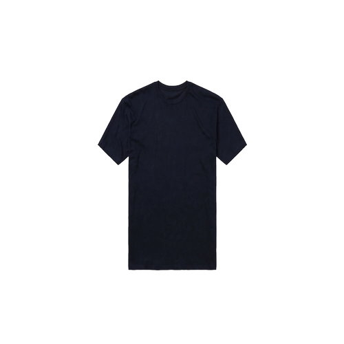 Camiseta Manga Corta de Algodón Personalizada — Azul Marino frente