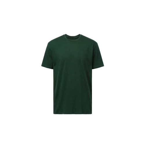 Camiseta Manga Corta de Algodón Personalizada — Verde Bosque frente