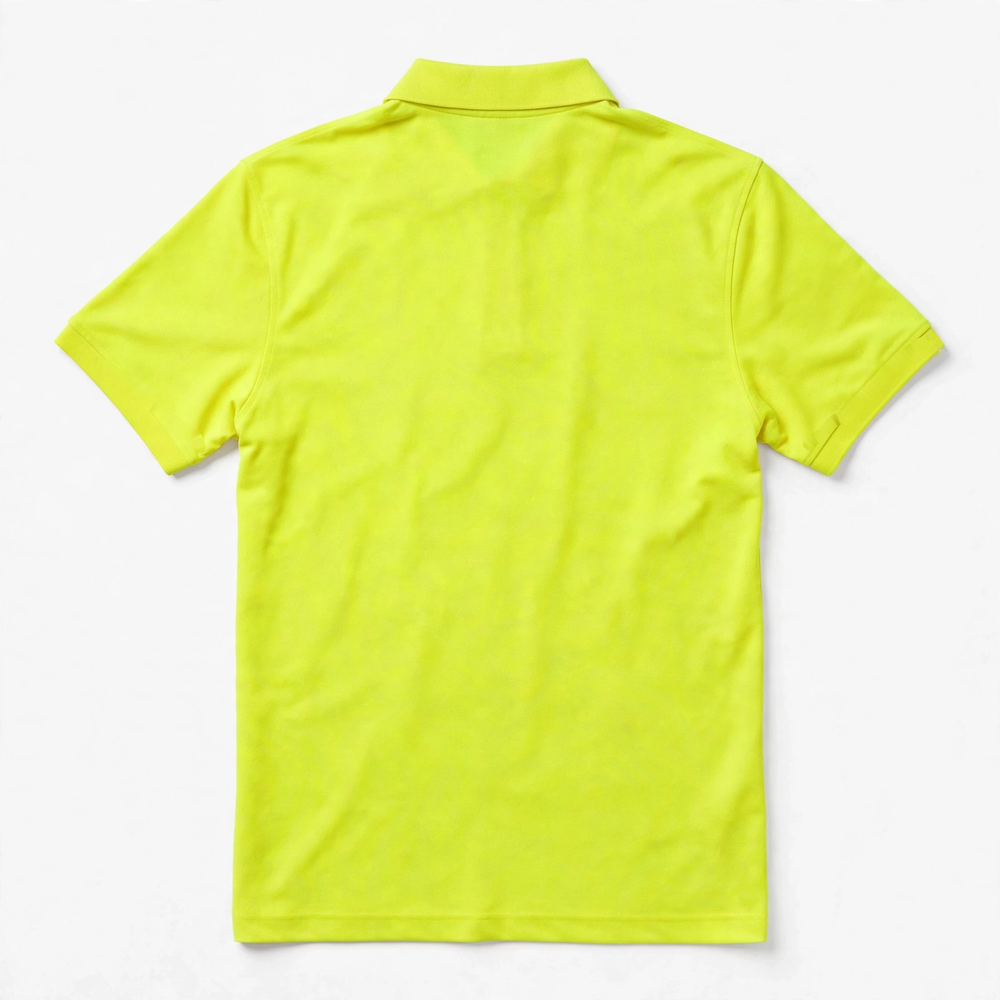 Polo 100% Poliéster Personalizada — Logo Frente y Espalda — Amarillo de Seguridad espalda